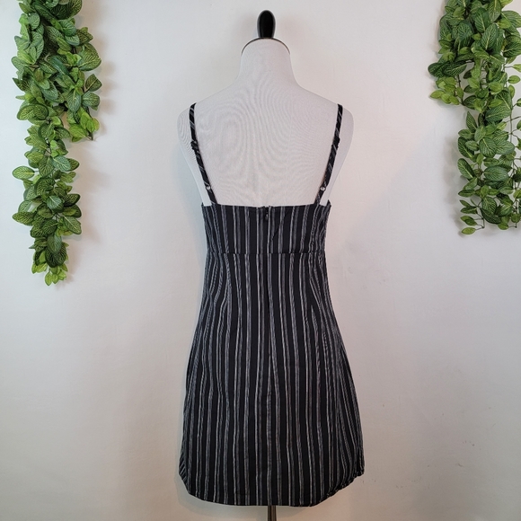 Kendall & Kylie Striped Strappy Body Hugging Mini Dress-Adjustable Strap, small - Picture 10 of 16